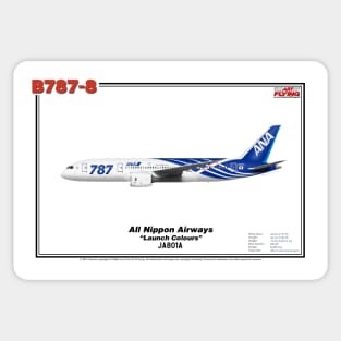 Boeing B787-8 - All Nippon Airways "Launch Colours" (Art Print) Sticker